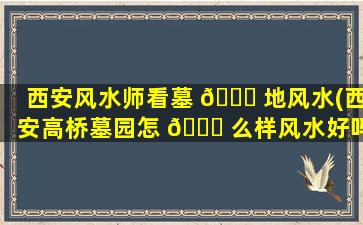 西安风水师看墓 🍀 地风水(西安高桥墓园怎 🐟 么样风水好吗)